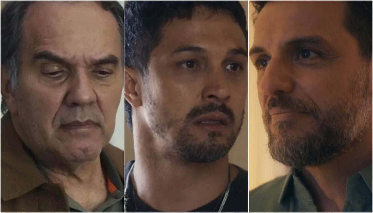 Guerra, à esquerda; Oto, ao centro; Moretti à direita em Travessia