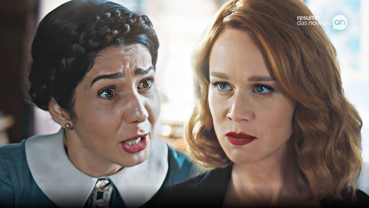 Catarina, à esquerda; Gilda, à direita, na novela Amor Perfeito