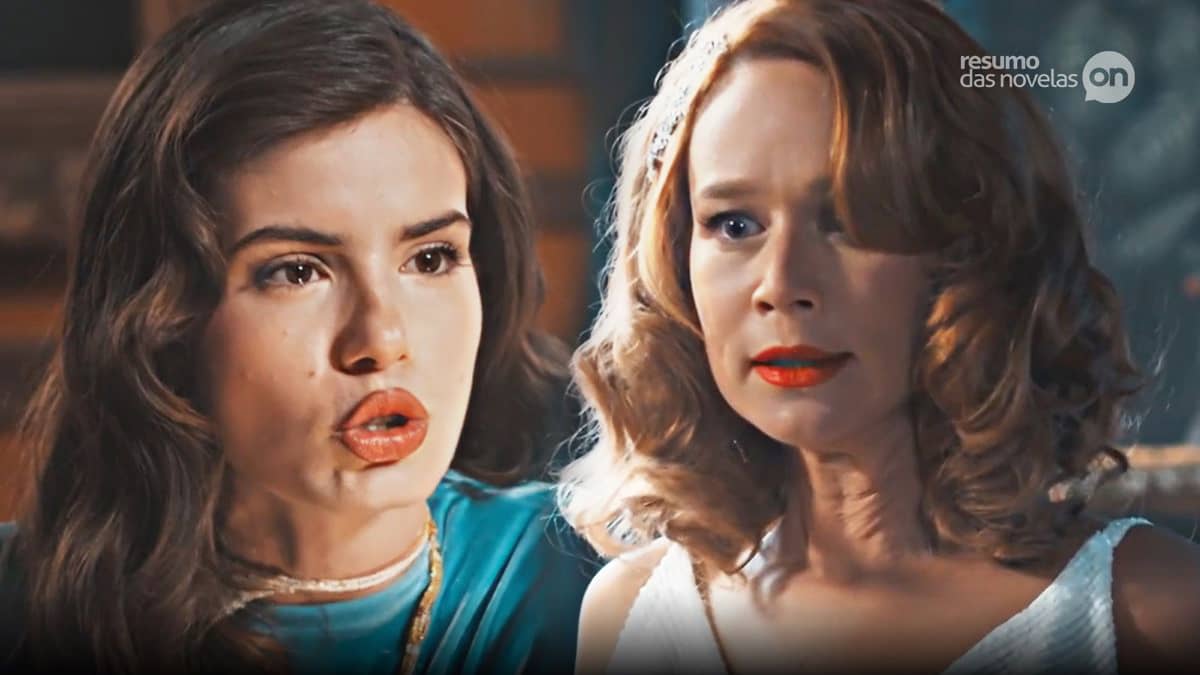 Marê discutindo com Gilda em cena da novela Amor Perfeito