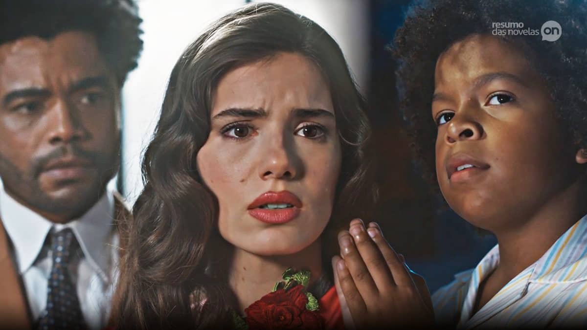 Orlando, Marê e Marcelino na novela Amor Perfeito