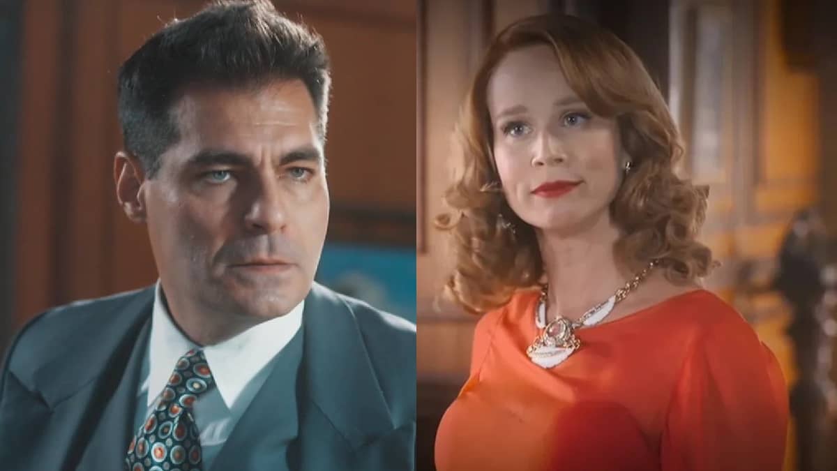 Gaspar, à esquerda; Gilda, à direita, na novela Amor Perfeito