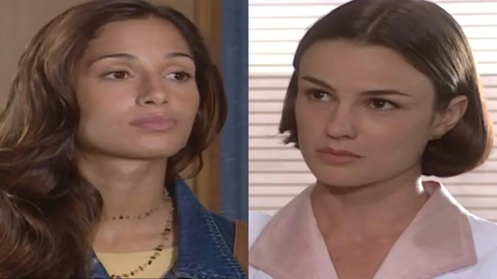 Luciana e Laura em cena da novela Mulheres Apaixonadas. (Foto: reprodução)