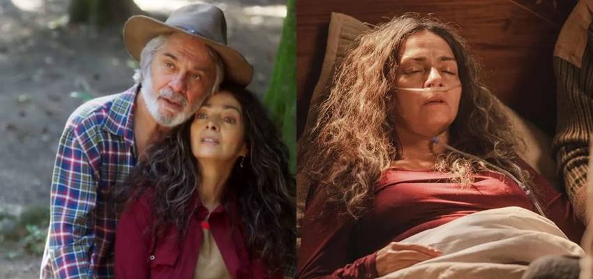 Fábio e Dora em cena da novela Vai na Fé. (Foto: reprodução)