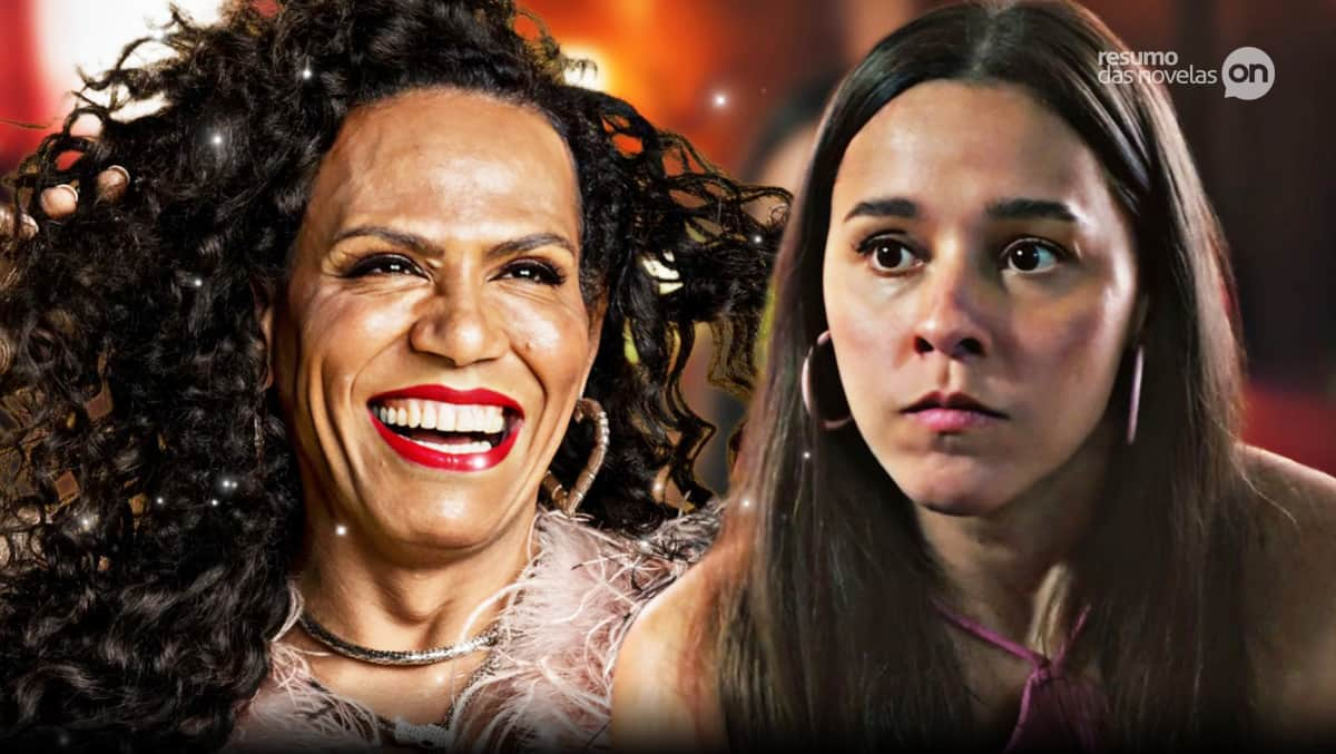 Luana, à esquerda; Berenice, à direita, em Terra e Paixão.