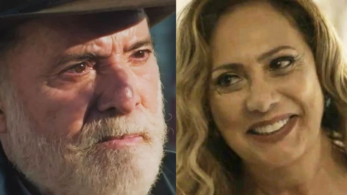 Antônio La Selva (à esquerda) e Agatha (à direita) em Terra e Paixão.