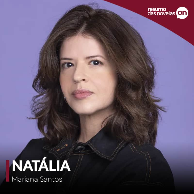 Natália, personagem de Mariana Santos, da novela Elas por Elas, da TV Globo.