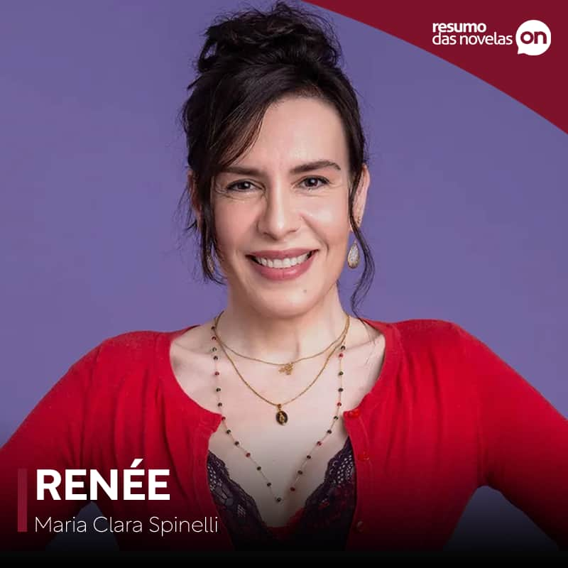 Renée, personagem de Maria Clara Spinellii, da novela Elas por Elas, da TV Globo.