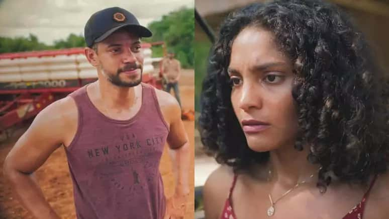 Jonatas e Aline em Terra e Paixão. (Foto: reprodução)