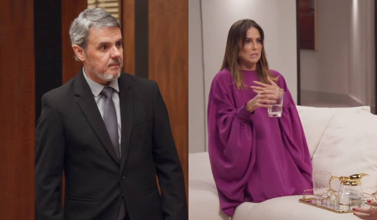 Roberto e Lara em cena de Elas por Elas (Foto: Montagem)