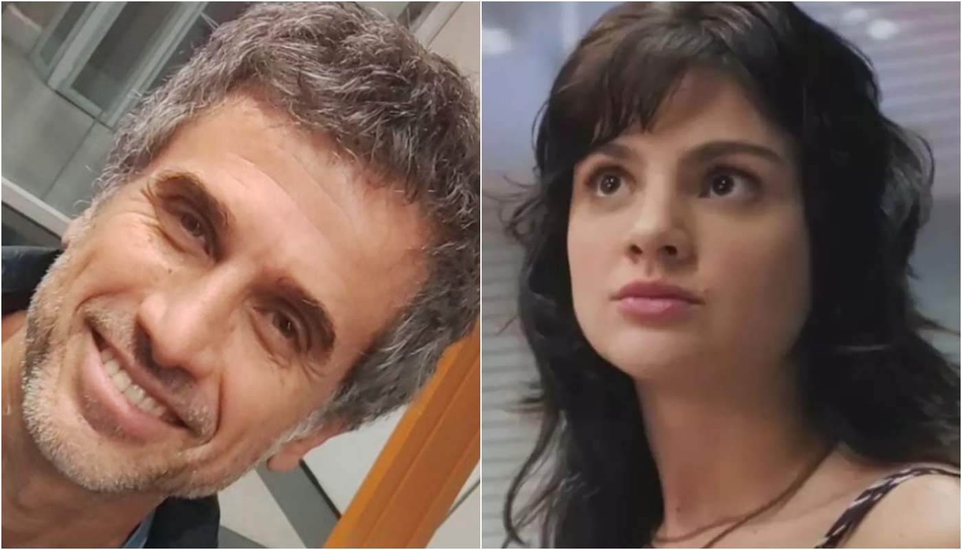 Dirceu (Eriberto Leão) e Petra (Débora Ozório) em Terra e Paixão.