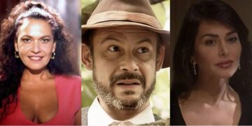 Regina Dourado, José Wilker e Leila Lopes integraram o elenco de Renascer. (Foto: reprodução)