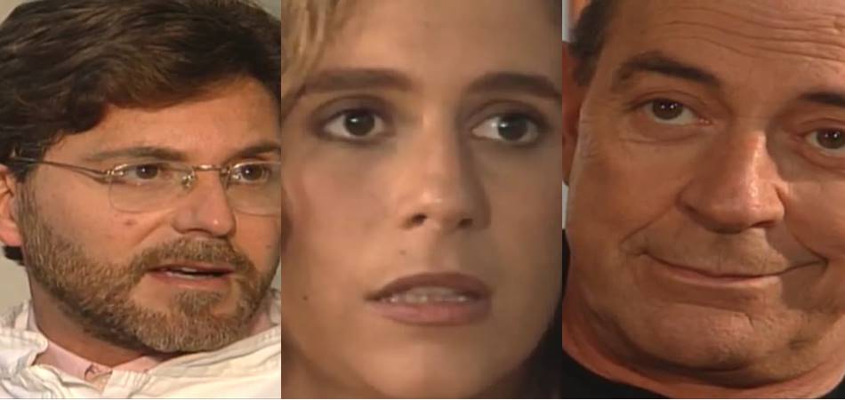 Munhoz, Tônia e Virgílio em Mulheres de Areia. (Foto: reprodução)