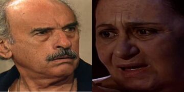 Floriano e Isaura em Mulheres de Areia. (Foto: reprodução)
