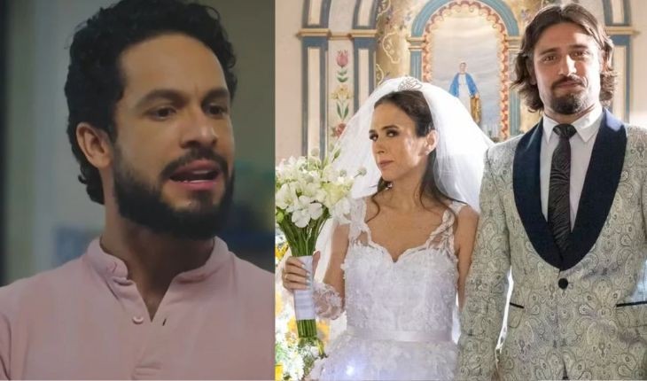 Luigi comparece ao casamento de Anely e Natercinho