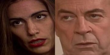 Raquel e Virgílio em Mulheres de Areia. (Foto: reprodução)