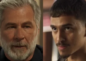 Cesar, à esquerda, e Merreca (à direita), em Fuzuê.