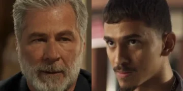 Cesar, à esquerda, e Merreca (à direita), em Fuzuê.