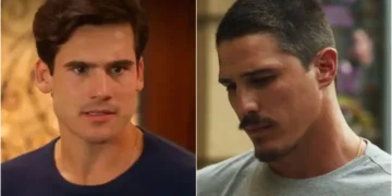 Resumo do capítulo de Fuzuê: Julião provoca a própria queda na escada, acusa Miguel de tê-lo empurrado e se faz de vítima para Luna: “O que voce fez?”