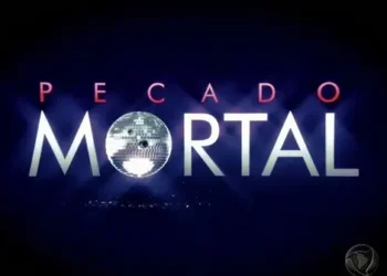 Logo da novela Pecado Mortal, da Record.
