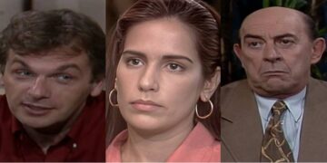 César, Ruth e Virgílio em Mulheres de Areia. (Foto: reprodução)