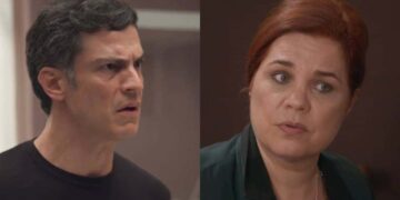 Jonas e Helena em Elas por Elas. (Foto: reprodução)