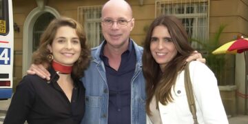 Claudia Abreu, Gilberto Braga e Malu Mader. (Foto: reprodução)
