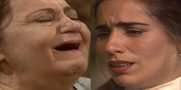 Isaura e Ruth em Mulheres de Areia. (Foto: reprodução)