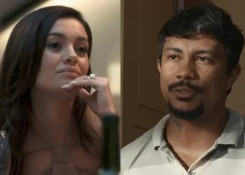 Eliana (à esquerda) e Damião (à direita) em Renascer.