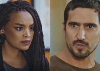 Paulina (Lucy Ramos) e Tom (Renato Góes)