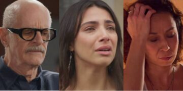 Sérgio, Ísis e Adriana em Elas por Elas. (Foto: reprodução)