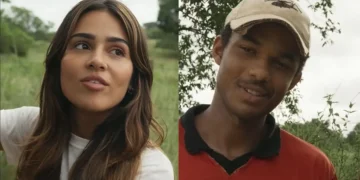 Sandra (à esquerda) e João Pedro (à direita) em Renascer.