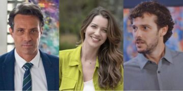 Fernando Pavão, Nathalia Dill e Jayme Matarazzo integram o elenco de Família é Tudo. (Foto: reprodução)