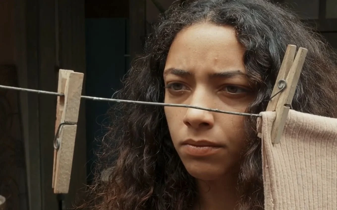 Joana em cena de Renascer, na Globo.