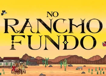 Logo da novela "No Rancho Fundo", da TV Globo.