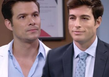 Contigo Sim: Furioso com aproximação de Ângela, Álvaro passa a perseguir Leonardo no hospital