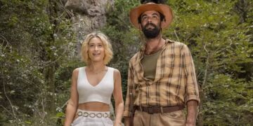 Blandina e Zé Beltino em No Rancho Fundo. (Foto: reprodução)