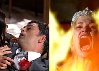Cristina mira para matar Serena, mas Rafael se coloca na frente e morre no lugar da amada: “Ninguém vai me pegar”