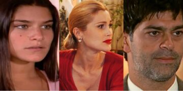 Serena, Cristina e Rafael em Alma Gêmea. (Foto: reprodução)