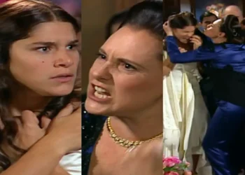 Serena cai no plano de Cristina, surge com o vestido de Luna na festa de Rafael e leva uma surra de Agnes: “Farsante!”