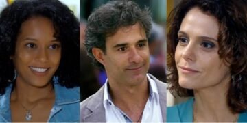 Penha, Gilson e Lygia em Cheias de Charme. (Foto: reprodução)