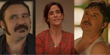 Vespertino, Tia Salete e Floro em No Rancho Fundo. (Foto: reprodução)