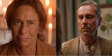 Zefa e Tico Leonel em No Rancho Fundo. (Foto: reprodução)