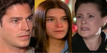 Hélio, Serena e Agnes em Alma Gêmea. (Foto: reprodução)