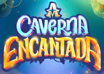 Logo oficial da novela "A Caverna Encantada", do SBT.