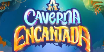 Logo oficial da novela "A Caverna Encantada", do SBT.