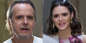 Cida e Sarmento em Cheias de Charme. (Foto: reprodução)