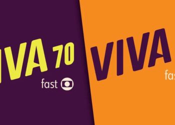 Logo dos Canais Viva Fast, do Globoplay