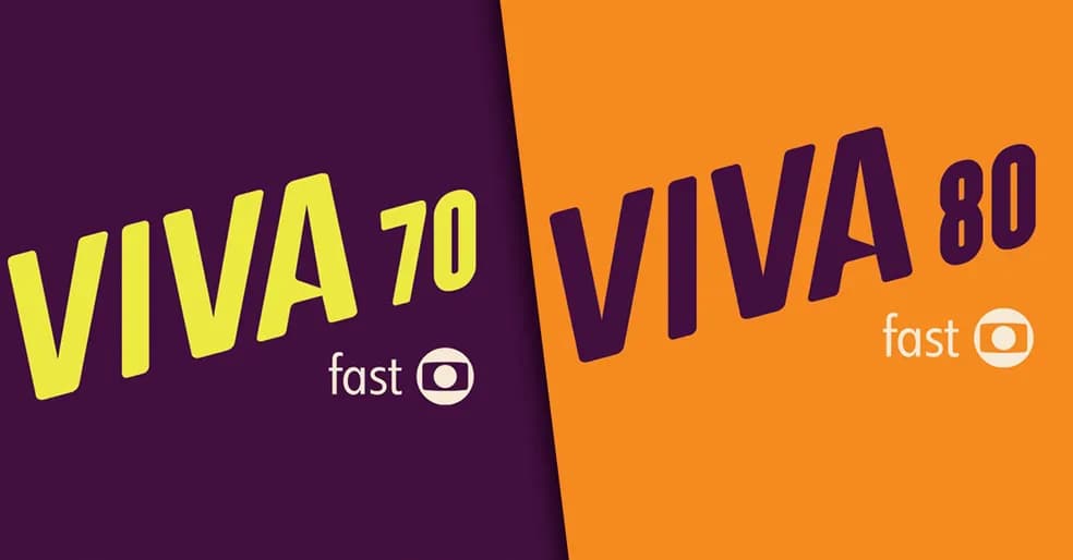 Logo dos Canais Viva Fast, do Globoplay