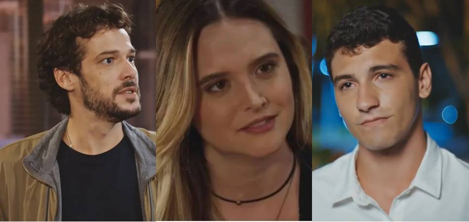 Luca, Electra e Murilo em Família é Tudo. (Foto: reprodução)