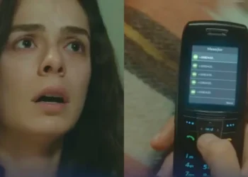 Bahar vasculha as mensagens do celular de Sarp, descobre que ele tinha uma amante e quebra tudo em casa: “é a pior das mentiras”